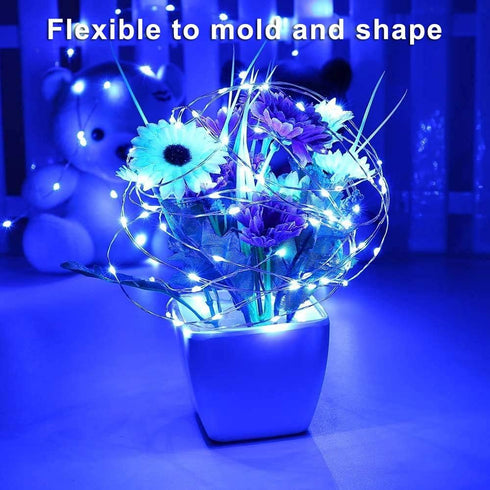 Blingstar USB Powered Fairy Lights, 2 Pack 33Ft 100 LED, Flexible Silver Wire, Mini String Lights for Indoor Christmas Tree/Halloween/Bedroom/Dorm...