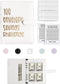 100 Envelopes Money Saving Challenge Budget Binder, 52 Week Money Binder for Cash Saving Budget Book with Pouches White...