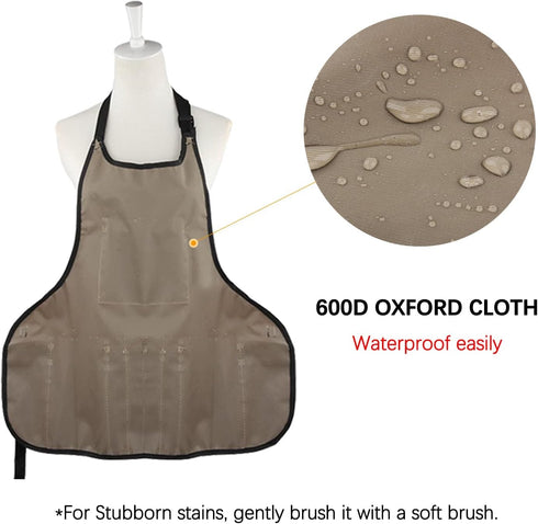 Gardening Apron for Women with Pockets Potting Shed Aprons Greenhouse Accessories Gifts for Gardeners...