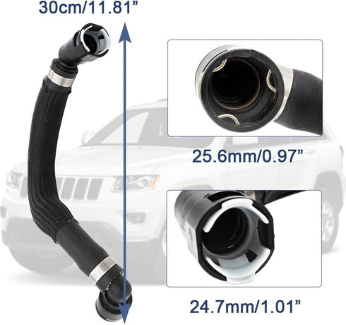 HVAC Heater Hose 68199254AB 68199254AA Connector compatible with 2014-2018 JEEP CHEROKEE 2.4L and compatible with Chrysler 200 2015-2017...