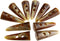 10pcs Large Horn Imitation Tooth Toggle Buttons Compatible with Coat Jacket Blazer Cream Bone...