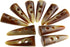 10pcs Large Horn Imitation Tooth Toggle Buttons Compatible with Coat Jacket Blazer Cream Bone...