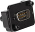 QIANRENON DB9 Panel Mount Straight Through Connector 9-pin RS232 Serial Male to Male Panel Mount Socket Converter Coupler, for Communication Netwo...