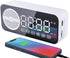 Digital LED Alarm Clock with Wireless Speaker, Dual Alarm Clocks for Bedroom/Heavy Sleepers/Adult/Teens, Bluetooth Speaker Support TF Card Playbac...