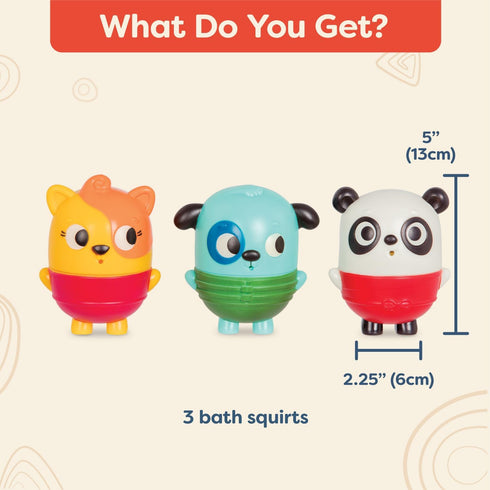 B. toys - Mold Free Bath Toys- Squish & Splash- Water Play & Bath time- Color-changing animals- easy cleaning bath toy- 6 months +...