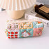 Pencil Case Quilted Coquette Floral Large Small Cute Pencil Case Makeup Bag College Student Pencil Pouch, Cute Ice Cream Cherry Lightweight Coquet...