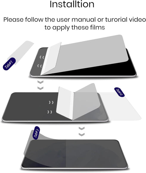 Galaxy S22 Ultra Privacy Screen Protector Soft Film 2 Pack and Tempered Glass Camera Lens Protector 1 Pack, Case Friendly, 2 Way Anti Spy for Sams...