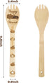 5Pcs Autumn Theme Wooden Spoons Utensils Set, Fall Pumpkin Cooking Utensils Non-Stick Spatula Carve Burned Bamboo Spoons Kitchen Cookware Gadget K...