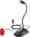 USB Computer Microphone, Plug&Play Cardioid Condenser PC Laptop Mic, On/Off and Mute Buttons with LED Indicator, Compatible with Windows/Mac, Idea...