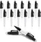 12 Pcs Permanent Markers Bulk Quick Drying Fine Point Tip Marker for Nurse Badge Waterproof Mini Hook Permanent Badge Ring Golf Ball Marker Keycha...