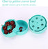 Cherry Pitter - Portable Cherry Pitter Corer Tool, Pits up to 6 Cherries at Once, Dishwasher Safe, ABS Construction, Blue...