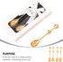 ABOOFAN 8PCS Stainless Steel Golden Coffee Cake Spoon Crown Cake Spoons Small Teaspoon for Ice-Cream, Soup, Salt, Sugar, Tea Stirring...