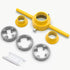PVC Thread Maker Tool, NPT Die Set, Pipe Threader Plumbing Tool, with 3 Dies,1/2", 3/4", 1", Pipe Threader Kit...