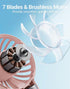 CoolKick Mini Portable Hand Fan Powerful Handheld Fan, USB Rechargeable Small Pocket Fan, 3 Speeds Hand Fan for Travel/Summer/Concerts/Lash, Gifts...