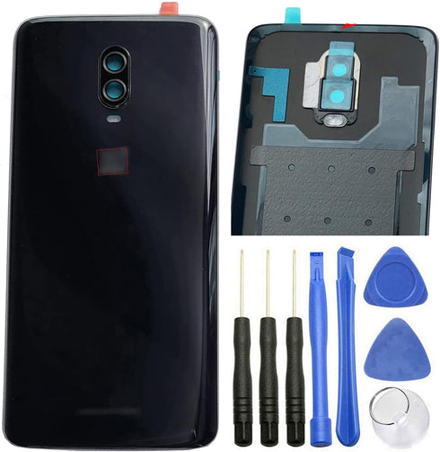 Ubrokeifixit for OnePlus 6T Housing Rear Back Glass Door Cover Replacement for OnePlus 6T A6010 A6013 LTE 6.41" (Mirror Black)...