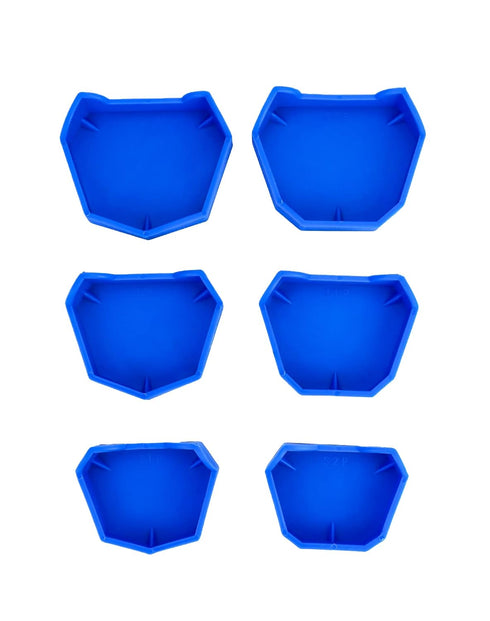 QWORK Dental Base Forming Kit, 6 Pcs Casting Trimming Dental Impression Tray Dental Plaster Mold Base for Store Dental Impression Trays Lab Model ...