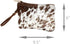 Myra Bag Women's Hair-On Hide Small Pouch Wristlet Brown One Size...