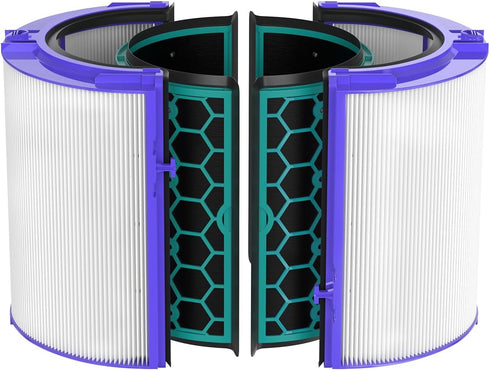 Future Way TP04 Filter Replacement Compatible with Dyson TP04 / HP04 / DP04 Air Purifier, 360 Combi Glass True High Efficiency Air Filter & Activa...