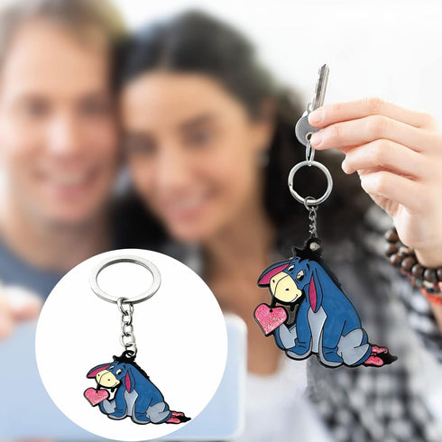 Piglet Tigger Eeyore Winni Pooh Keychain for Boys, Girls and Women(3)...