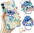 ZOSTLAND 3pcs Blue ET Green Doll Phone Ring Universal 360°Adjustable Phone Case Finger Stand Holder Desk Stent Mount Car Hook Compatible with iPho...