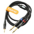 tisino 1/8 to 1/4 Stereo Cable, 1/8 Inch TRS Stereo to Dual 1/4 inch TS Mono Y-Splitter Cable 3.5mm Aux Mini Jack to Jack Breakout Cord for Smartp...