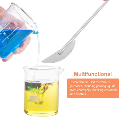 Stainless Steel Mixing Stirrer Lab Mixing Paddle Laboratory Stirring Rod for Chemistry Science Experimental Flask Stirring Bar Stainless Steel Lab...