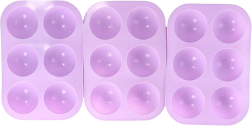 3PCS Silicone Large Chocolate Sphere Mould Cake Mould Candle Handmade Bakeware for Making Chocolate Bomb Cake Jelly Pudding...