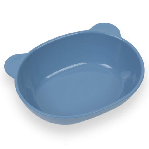 BLUE GINKGO Silicone Kids Bowls - Cute Silicone Bowls for Baby/Silicone Plates for Toddlers and Kids - Dishwasher Safe and Made in Korea (Blue)...