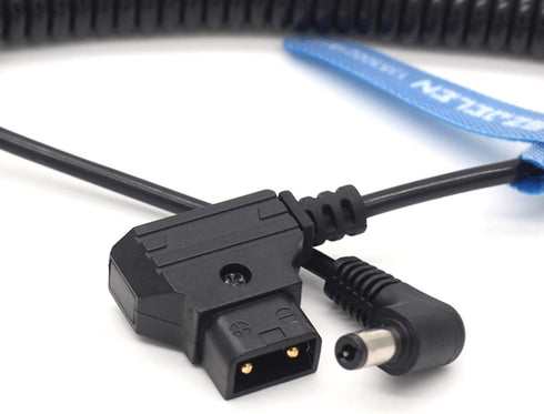 Anton Bauer Power Tap D-Tap to 12V DC2.5 Right Angle Power Coiled Cable for KiPRO LCD Monitor (DC Coiled Cable)...