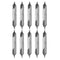 Utoolmart 10 Pcs Center Drill Countersink Lathe Bit Mill Tool, Combined Drills Plain Type A 1mm x 4mm, Combined Countersinks Drills Set Tool, HSS-...
