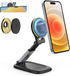 SODI Magnetic Phone Stand Compatible with Mag-Safe iPhone Stand for Desk, Foldable Adjustable Phone Holder Dock, Detachable Continuity Camera Moun...
