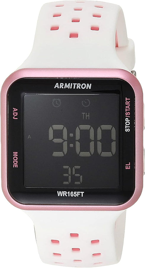 Armitron Sport Unisex Digital Chronograph Silicone Strap Watch, 40/8417...