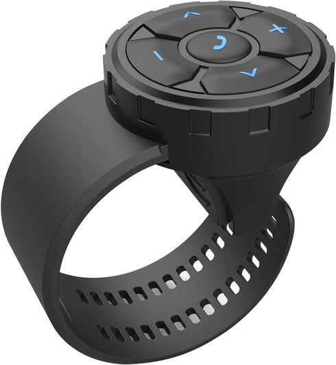 Bluetooth Media Button Steering Wheel Wireless Remote Control for Car Bike Motorbike Boat IPX6 Waterproof Compatible for iPhone Samsung Galaxy Any...
