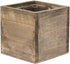 CYS EXCEL Cube Planter Box with Removable Plastic Liner (3"x3"x3")(6 PCS) | Multiple Size Choices Wood Square Planter | Indoor Decorative Window B...