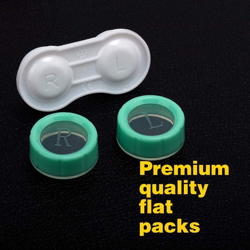 6 Pack Contact Lens Case, Portable Spin Top Contact Lenses Cases with Remover Tool Tweezers Contact Solution Bottle Clear Contacts Storage Kit for...