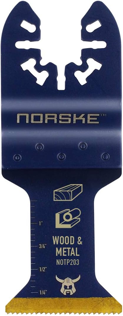 Norske Tools NOTP282 Various Wood/Metal Flush Bi-Metal Blade (3/Pack), Oscillating Tool Accessories | Oscillating Saw Blades...