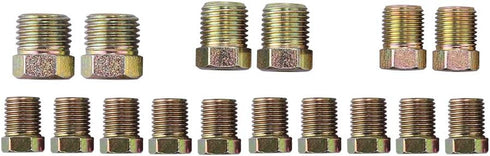 25 Ft. 3/16 OD Copper-Nickel Coated Alloy Brake Line Tubing Kit 3/16" x 25' with Fittings...