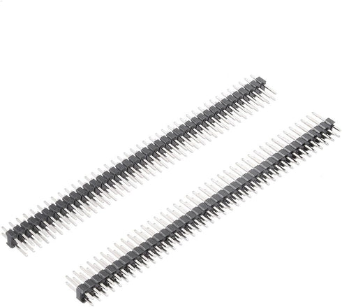 uxcell 20Pcs 2.54mm Pitch 40-Pin 12mm Length Double Row Straight Connector Pin Header Strip for Prototype Shield...