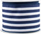 Navy White Stripe Wired Ribbon - 2 1/2" x 10 Yards, 4th of July, Birthday, Police Support Bows, Wreath, Veterans Day, Garlands, Gifts, Swag, Chris...