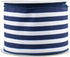 Navy White Stripe Wired Ribbon - 2 1/2" x 10 Yards, 4th of July, Birthday, Police Support Bows, Wreath, Veterans Day, Garlands, Gifts, Swag, Chris...