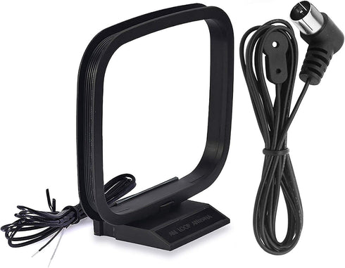 Bingfu 75 Ohm FM Antenna FM Antenna and AM Loop Antenna for Pioneer Onkyo Yamaha Marantz Indoor HD Radio FM Radio Bluetooth Home Stereo Receiver A...