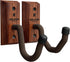 Hold Up Displays Gun Wall Mount, AR Wall Mount, Rifle Wall Mount, Shotgun Holder, Bow Wall Hanger, Gun Hooks for Wall, Walnut Hardwood Gun Display...
