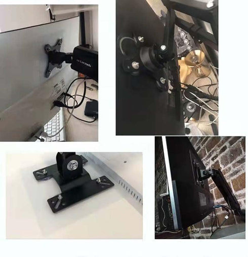 VESA Mount Adapter Bracket Kit Non-VESA Mounting Universal for 75 VESA Monitor Arm Compatible 2 Pack...