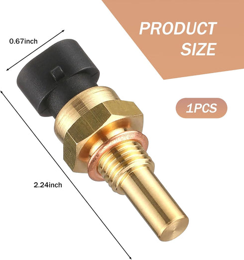 1 Pack Engine Coolant Temperature Sensor, ECT Temp Sensor Replacement Accessories, Automobile Parts, Compatible with Delphi 15404280 12191170 6081...
