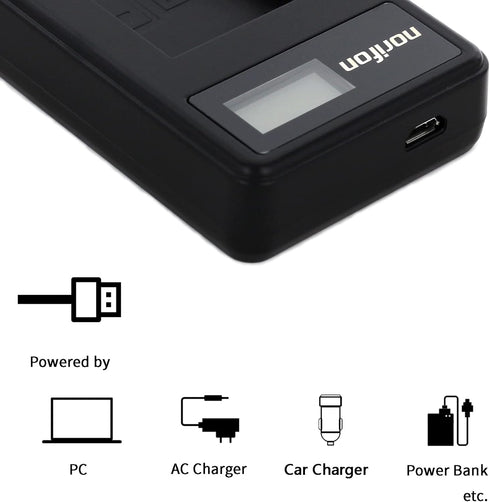 NB-9L LCD USB Charger for Canon PowerShot ELPH 510 HS, 520 HS, 530 HS, PowerShot N, N2 PowerShot SD4500 is, IXUS 1000 HS, 1100 HS, 500 HS, 510 HS,...