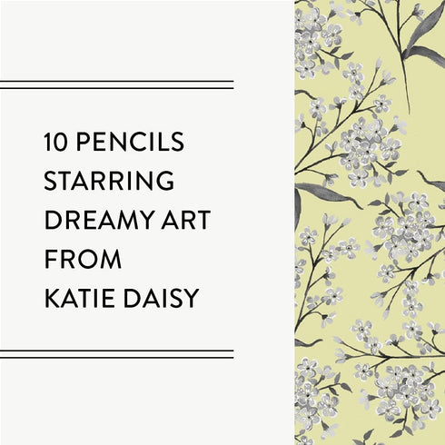 Moonflower: 10 Graphite Pencils...