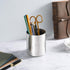 Silver Pencil Holder for Desk,304 Stainless Steel Desktop Pen Holder,Pencil Holder,Pencil Cup,Pencil Pot, Makeup Brush Holder,Stationery Organizer...