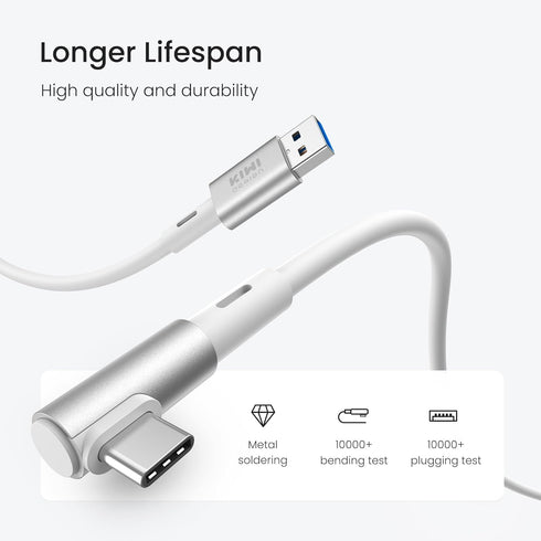 KIWI design 16FT Link Cable Compatible with Quest 3 Accessories, and Quest 2/Pro/Pico 4, USB3.0 Link Cable with 5Gbps Super Speed......