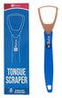 Tongue Scraper - Dental Hygiene Tool, Stainless Steel - Copper Mouth Cleaner Non-Slip Silicone Handle - Helps Fight Bad Breath - Professional Oral...