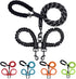 Double Dog Leashes Rope Reflective Dog Leash with Two Shock Absorbing Bungee Trainning Leashes for Two Dogs 360 Swivel No Tangle Dog Leash...